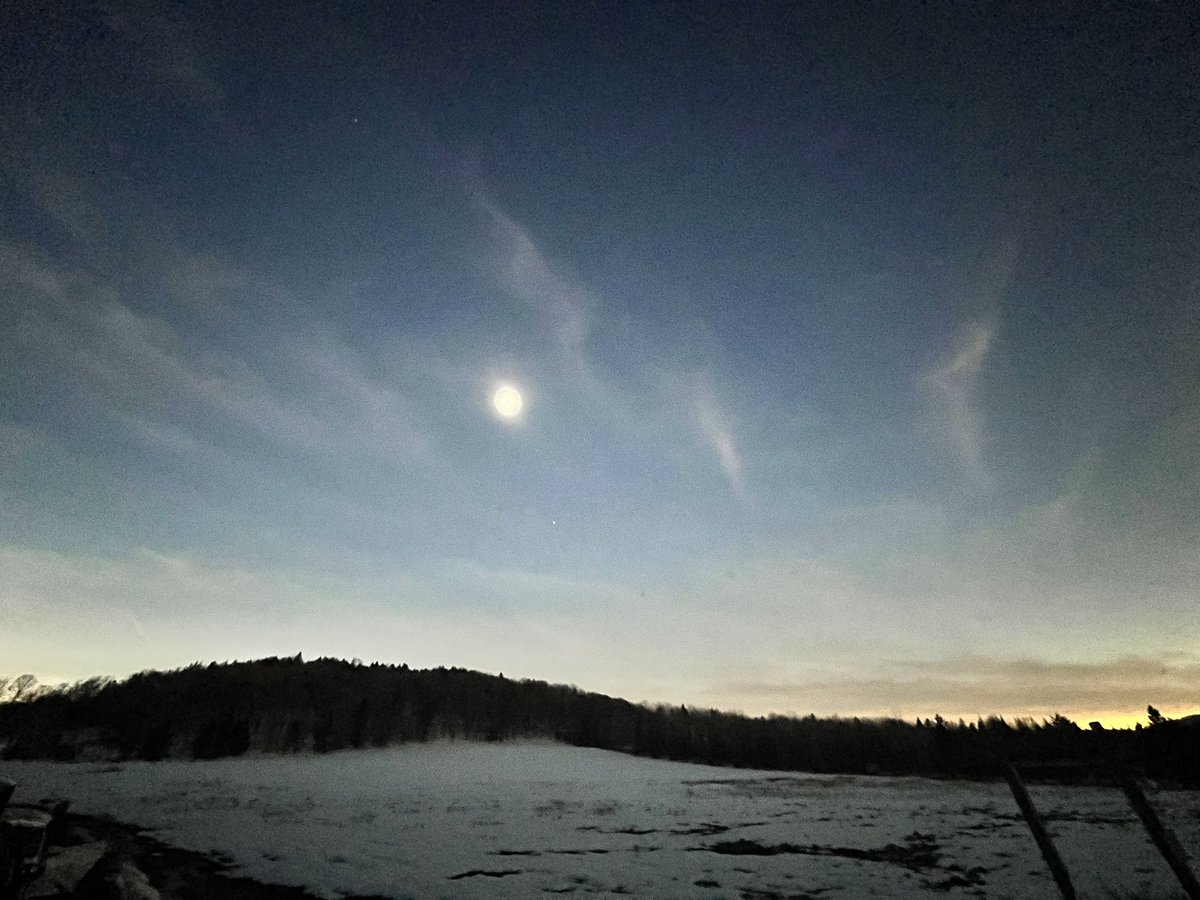 The moment totality hits is a feeling like no other. I didn’t take a lot of photos — I just gazed at this awe-inspiring cosmic event from a snow-covered field in northern Vermont. Just stunning… I’m lost for words.