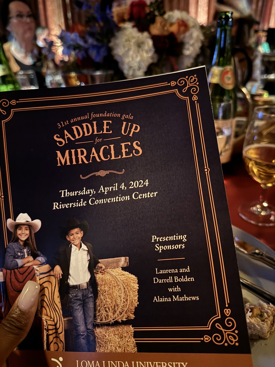 Grateful to have attended Loma Linda University’s, annual gala. This year‘s theme was 'Saddle Up For Miracles'. It was majestic ✨ they raised alot of money for an amazing cause….our children. #ChildrenAreTheFuture #LomaLinda