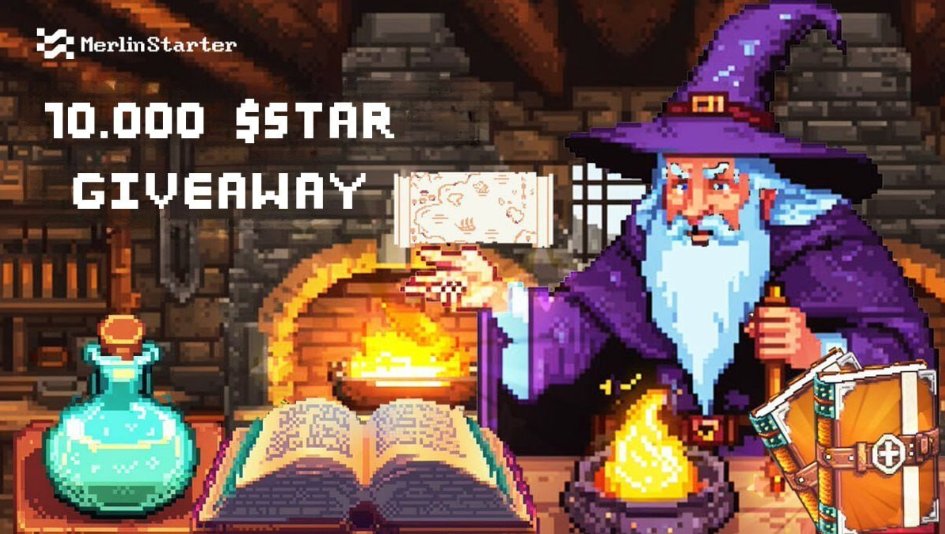 🧙‍♂️MerlinStarter 10,000 $Star Points Airdrop * $Star points corresponds to the $Star tokens 5 Winners X 2,000 $Star Points How to Join Event 1️⃣ Follow @kimyg002 @merlin_starter 2⃣ RT & ♥ this tweet 3⃣ Connect with airdrop.merlinstarter.com/merlin 4⃣ Join t.me/MerlinStartero… 5⃣…