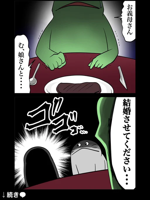 オタクが彼女の親に挨拶するレポ漫画 その1
1/2 