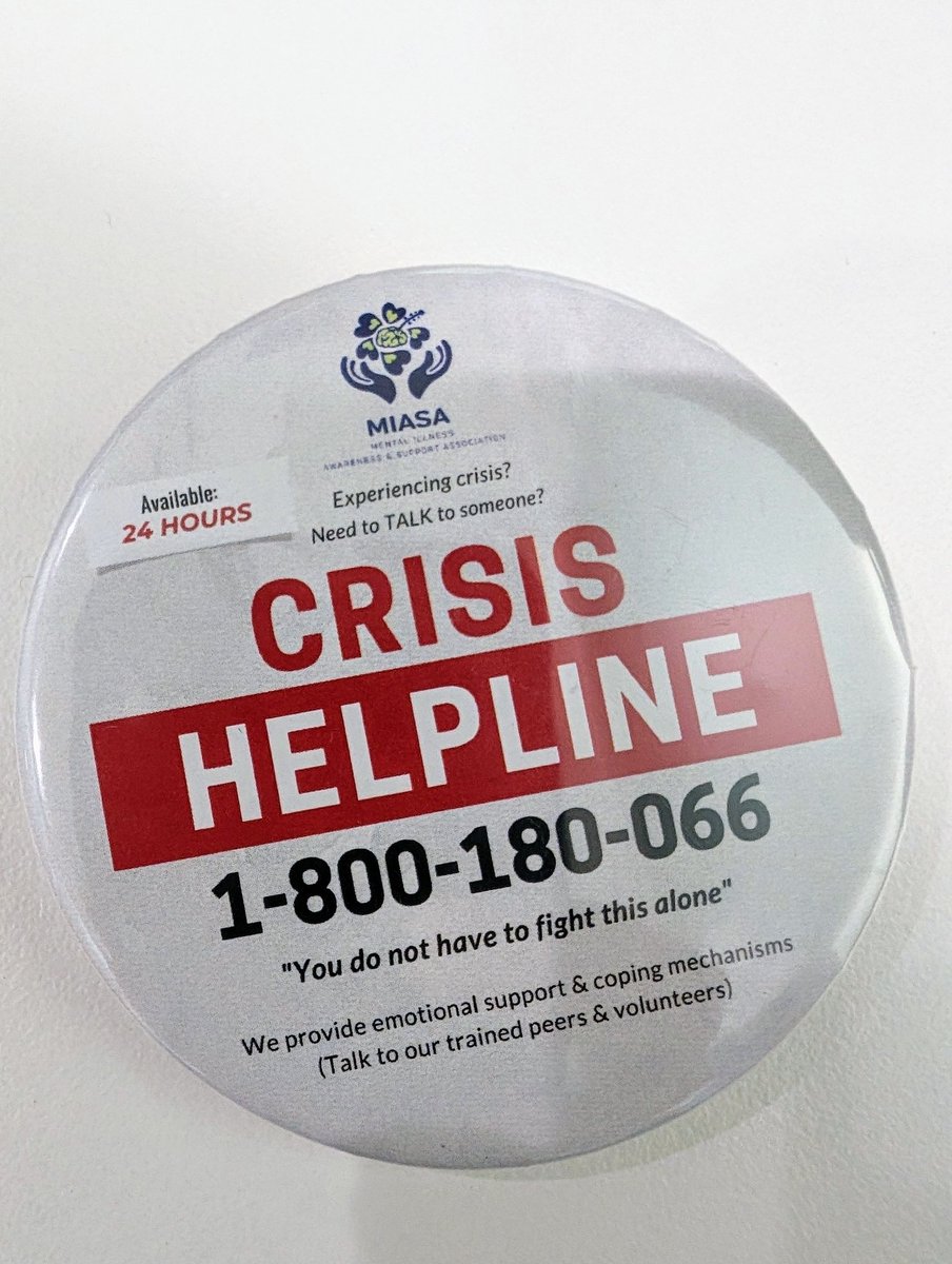 Anda ✖️ perlu keseorangan.

Jika ada krisis, ada tekanan, ada anxiety, ada isu kesihatan mental atau rasa ✖️ senang diri, angkat fon (24 jam) & call

1-800-180-066
MIASA Crisis Helpline.

Rakan-rakan terlatih menunggu anda.

MIASA 🟰
Mental Illness Awareness & Support Association