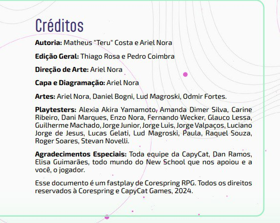 BeataDeGlorienn's tweet photo. Gente, eu real NÃO ESPERAVA que iria parar na lista de créditos do Corespring. Tô tão orgulhosa de ver o quanto esse bebê cresceu, sabe?
Cenário lindo, mecânica divertida, conceito maravilhoso.
@the_ariel_nora  e @Tru_Teru arrasam e moram no meu 💜. https://t.co/5dF1bDjNLN