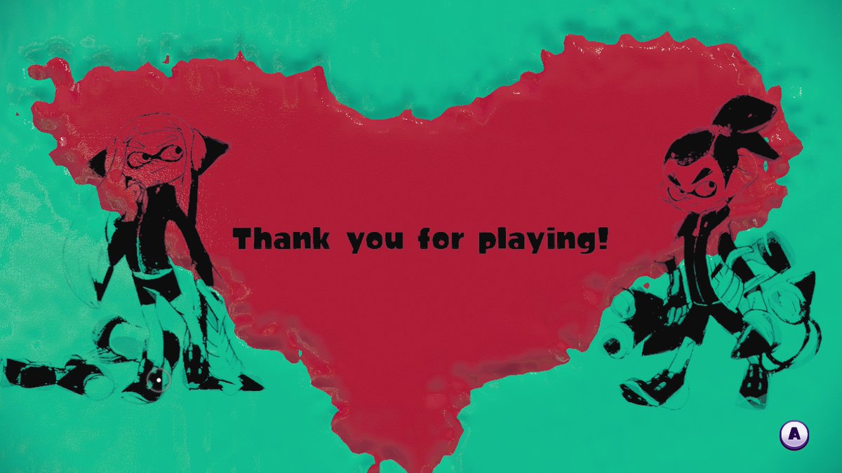 NkittenSRL's tweet photo. Good game. Thank YOU, #Splatoon! https://t.co/o6OZcjTxtC