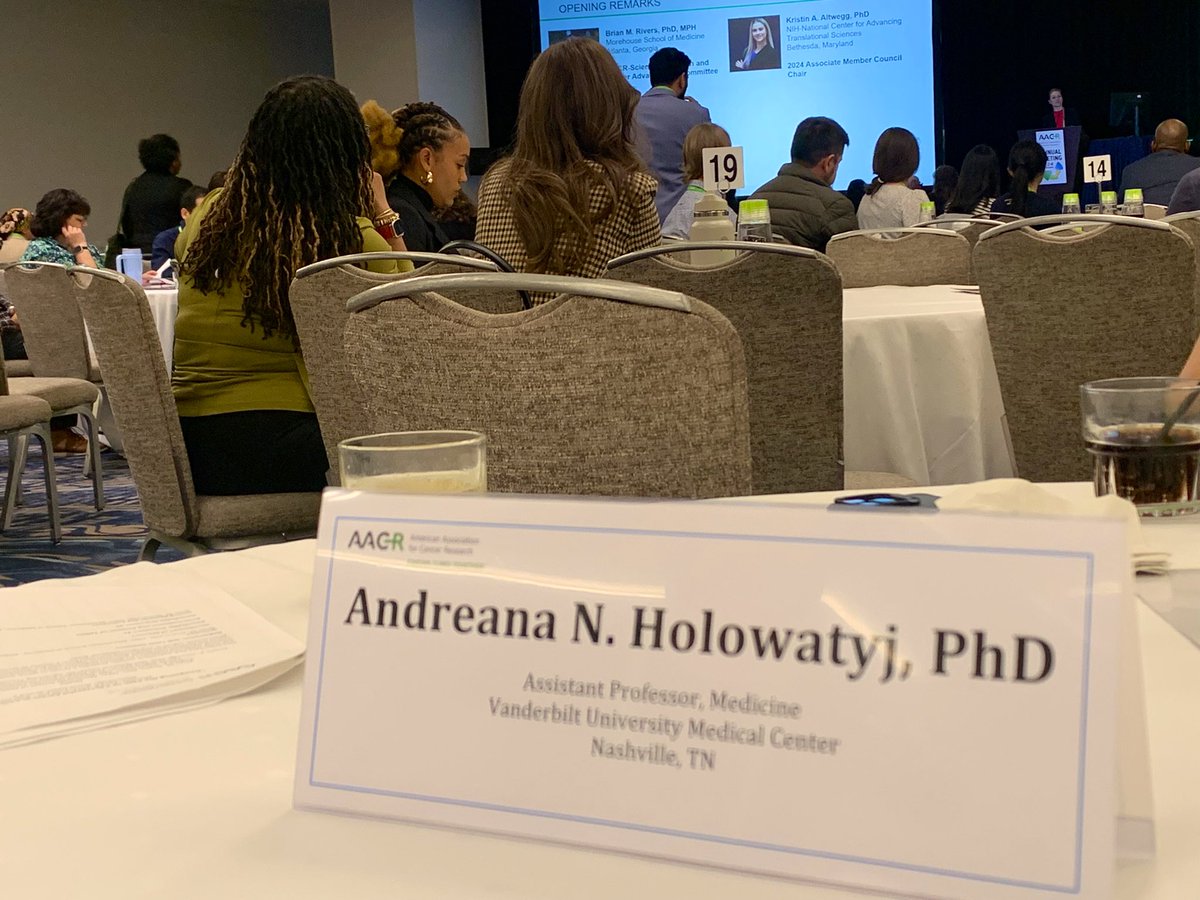 As an @AACR #AACRAMC alumna, I’m honored & proud to be invited to participate in the #AACR24 Professional Advancement Session on Navigating the Path to a Successful Career in #Cancer Research—focused on Career Objectives for Postdoctoral Fellows! #ESI @VUMC_Cancer @VUMC_Medicine