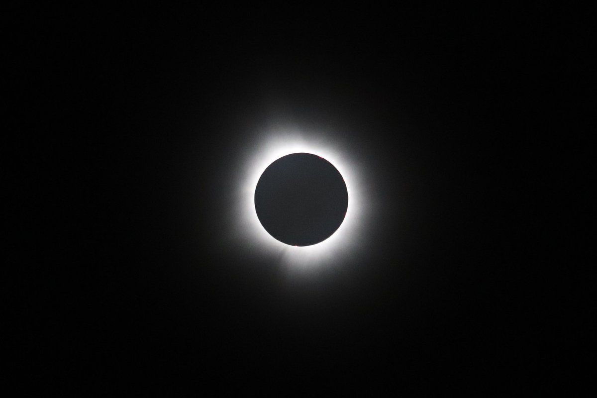 Pretty surreal experience. Solar eclipse 2024 from the shores of Lake Erie. 🇨🇦 #SolarEclipse2024