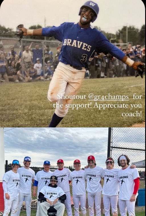 SPECIAL DAY for me personally & Williamstown baseball. We honored one of the true greats from the only SJGR4 championships in school history. Tommy Gibson one of the hardest workers & greatest kids that I had the pleasure of coaching ❤️💙 @tgibby11 @AlumniBraves @WHS_BravesBSBL