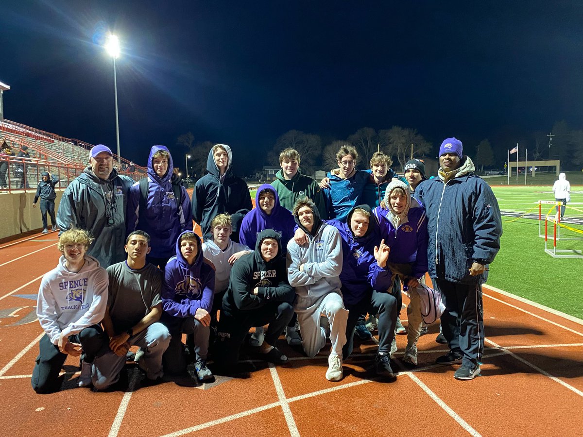 The Spencer Tigers win the Schilling Relays in Le Mars!The boys ran well tonight!  Keep the pedal to the metal!

#TigerPride #spenceriowa #SpeedCulture