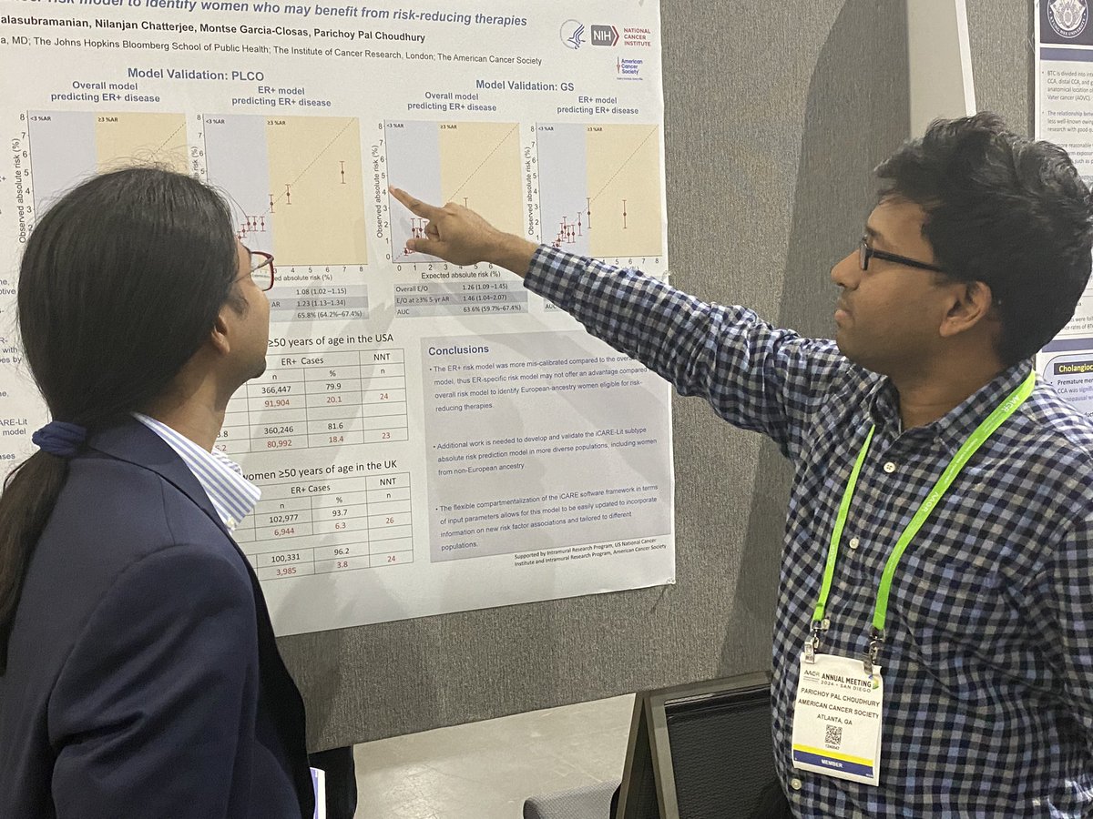 A new @ACS_Reserach study presented @AACR24 by @AmericanCancer @ppcparichoy suggests ER-specific risk models might not offer a substantial advantage vs. overall risk models to identify women w/#breastcancer eligible for risk-reducing therapies. Abstract ➡️ eppro01.ativ.me/web/index.php?…