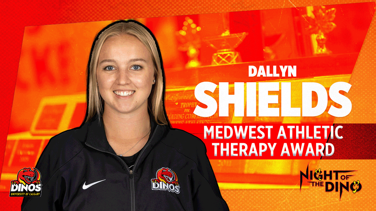 The 2023-24 Medwest Athletic Therapy Award for her work in the clinic is Dallyn Shields! #GoDinos #NOTD