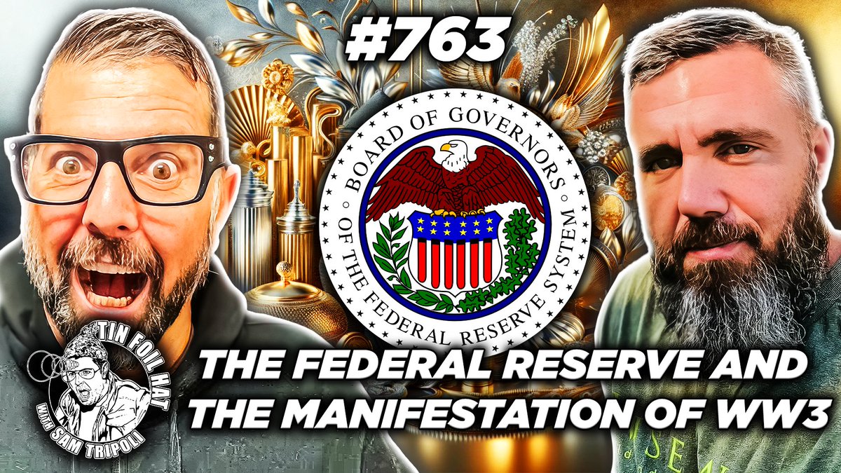 Don't miss Tin Foil Hat #763: The Federal Reserve And The Manifestation Of WW3 with @TonyArterburn. podcasts.apple.com/us/podcast/763… We discuss his views on the Federal Reserve, Babylonian Money Magic and the push for World War 3! Nothin but bangers! 💥 @samtripoli #samtripoli #podcast…