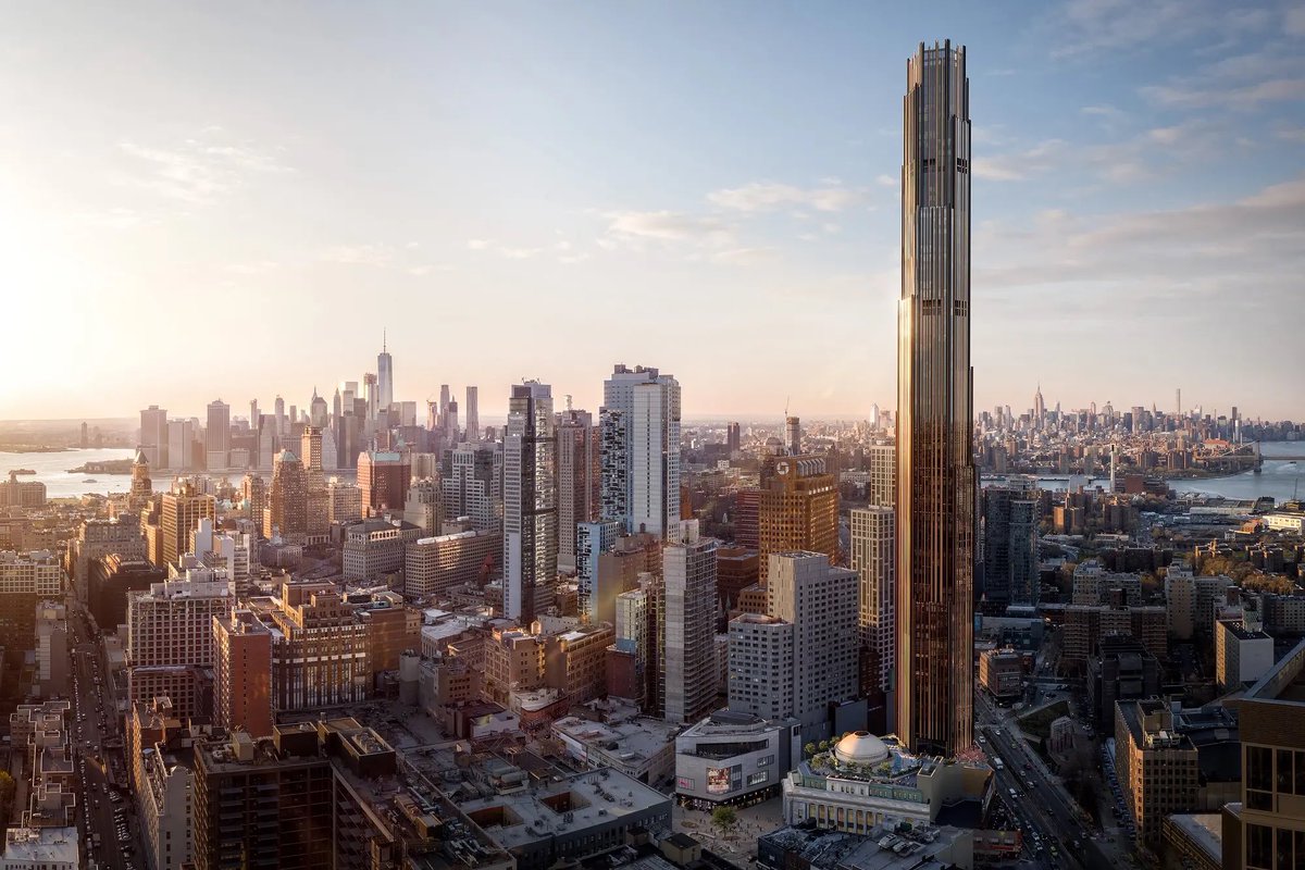 Behold, the Brooklyn Tower—one of my new favorite skyscrapers. 

At 93 stories, this magnificent beauty may soon become the tallest residential foreclosure in history. 

Currently in default, only 18 of the 148 condos have officially closed.