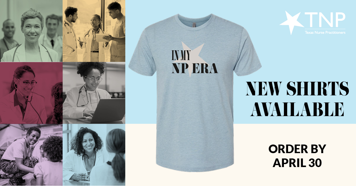 Didn't get to purchase the new “In My NP Era” t-shirt? Get yours online - available in 2 colors! The order deadline is April 30. Receive by May 20. Visit the online store to get your NEW “In My NP Era” t-shirt today. springtnp.itemorder.com/shop/home/ #InMyNPEra #TexasNPs #TNP