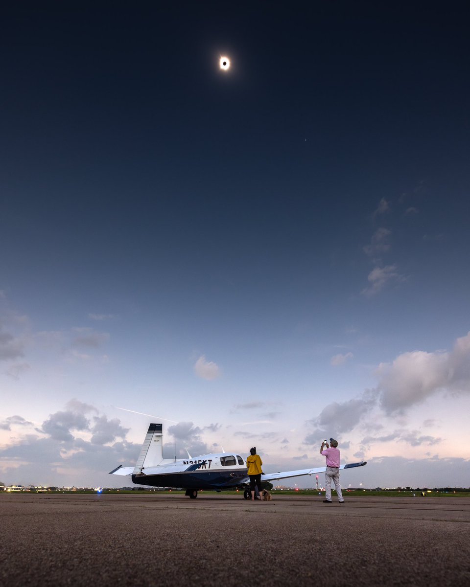 Totality in Dallas, Texas. While initial plans for today’s eclipse were frustratingly spoiled for reasons out of my control, I was at least able to capture this couple who had flown all the way from Salt Lake City, Utah in their Mooney to witness their first eclipse since 1979.…