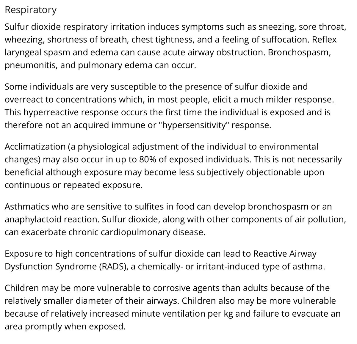ItsAllATheatre's tweet image. #Spraying #SulfurDioxide #Poisoning #SAI #StratosphericAerosolInjection into the air. What EFFECT on our #health?  A Toxic chemical says #CDC. Affects #BREATHING &amp;amp; #LUNGS. Toxic spraying in our air to ‘SAVE’ the planet. And all like #Covid symptoms.
wwwn.cdc.gov/TSP/MMG/MMGDet…