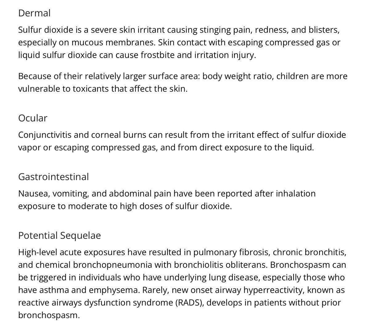 ItsAllATheatre's tweet image. #Spraying #SulfurDioxide #Poisoning #SAI #StratosphericAerosolInjection into the air. What EFFECT on our #health?  A Toxic chemical says #CDC. Affects #BREATHING &amp;amp; #LUNGS. Toxic spraying in our air to ‘SAVE’ the planet. And all like #Covid symptoms.
wwwn.cdc.gov/TSP/MMG/MMGDet…