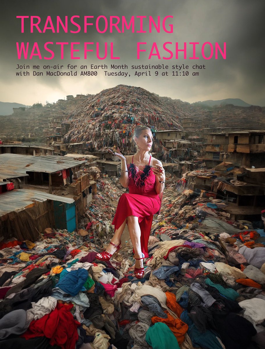 selaineweeks's tweet photo. Iโll be talking w Dan MacDonald on his radio show tomorrow, April 9, 11:10 am on #CKWW AM800. Topic: the fashion industry has become the scourge of the planet and why sustainable #thriftedfashion is about more than just saving $$.
#savetheplanet #earthmonth #fashionindustry https://t.co/QMAxUSA6wl