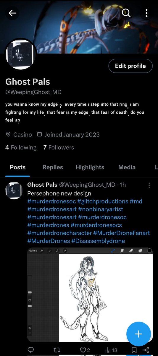 Okay so I updated my account now hope ya'll like it #murderdronesoc #glitchproductions #md #murderdronesart #nonbinaryartist #murderdronesart #murderdronesoc  #murderdrones #murderdronesocs  #murderdronecharacter #MurderDroneFanart #MurderDrones #Disassemblydrone