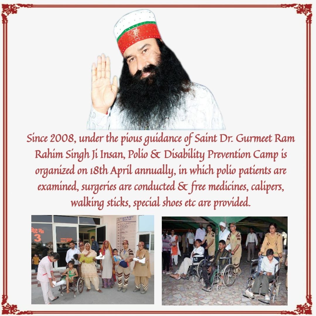#HelpingHand Let's bestow the right help to the physically challenged people by supporting Companion Indeed Initiative started by Saint Dr. MSG Insan and make their life easy going.