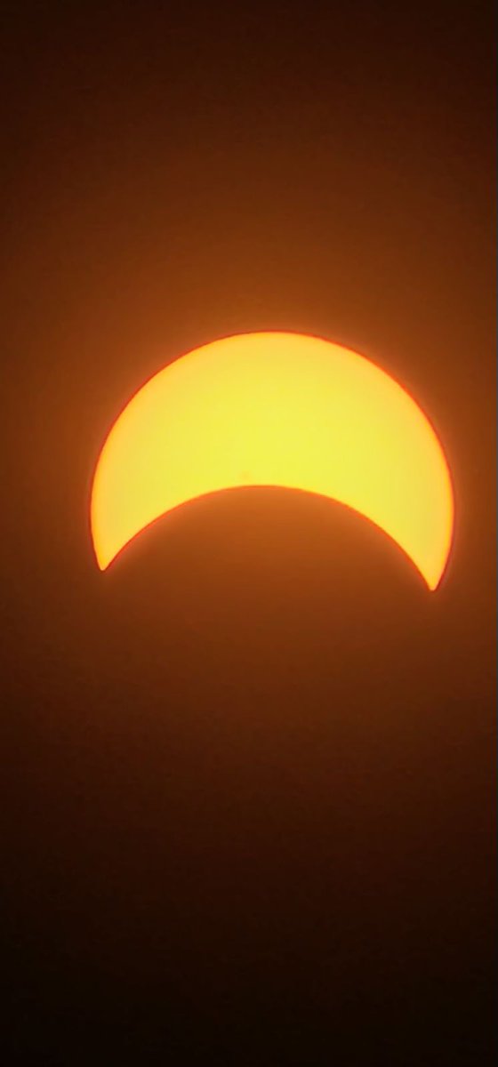 The partial solar eclipse was a wonder to see 🌗 it won’t be visible in the US until 2044☀️🌔