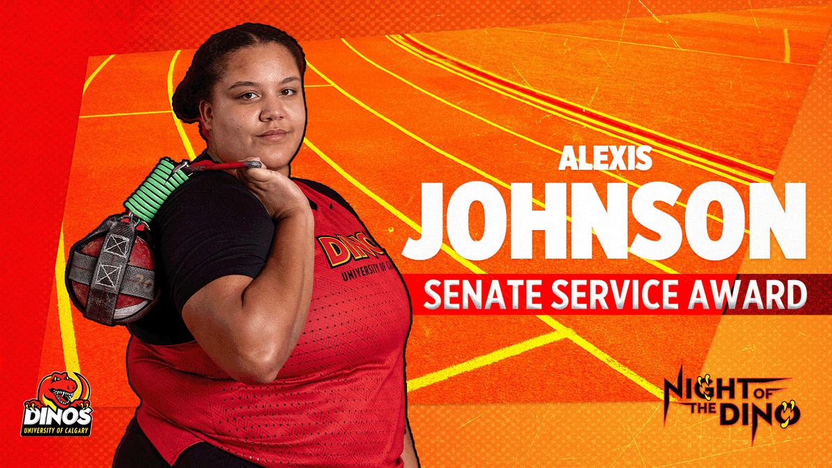 The Senate Service Award goes to Alexis Johnson of @DinosTFXC! #GoDinos #NOTD