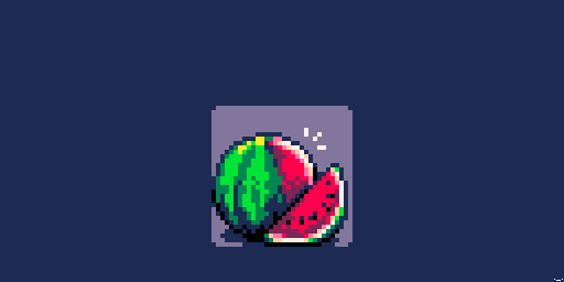 Watermelon (PICO-8 palette) @Pixel_Dailies #pixel_dailies #melon