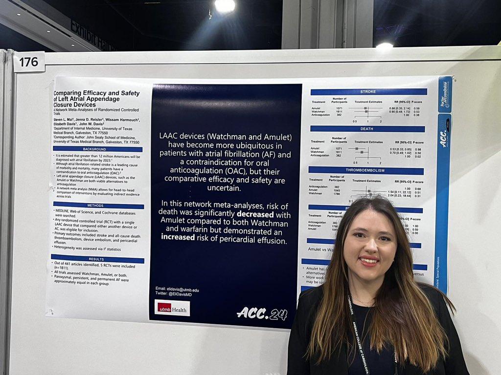 We are so proud of our dedicated residents, fellows, and faculty for their representation at #ACC24 this weekend and for their meaningful contributions to the field of cardiology. Thanks to the @ACCinTouch for hosting an amazing conference! 🫀🤩 @utmbcardiology @UTMBProvost