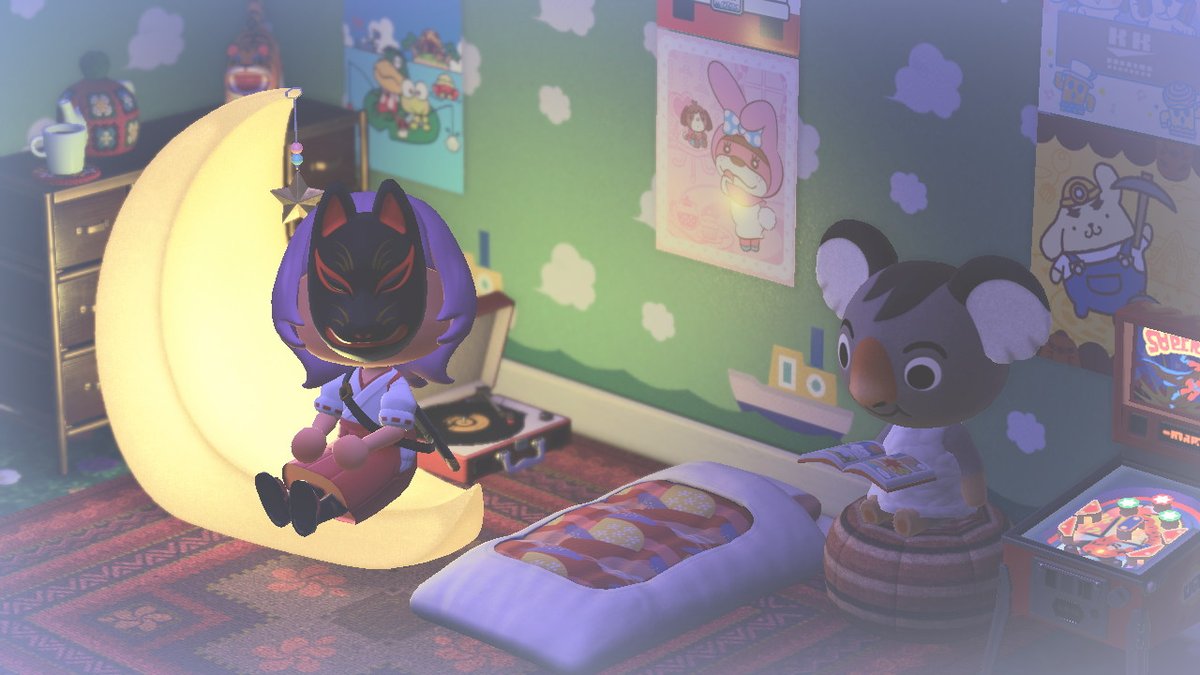 LemonyACNH's tweet photo. ozzie is so cutie - he wore a sushi roll to come see me #AnimalCrossing #ACNH https://t.co/TA2ypVQ7XQ