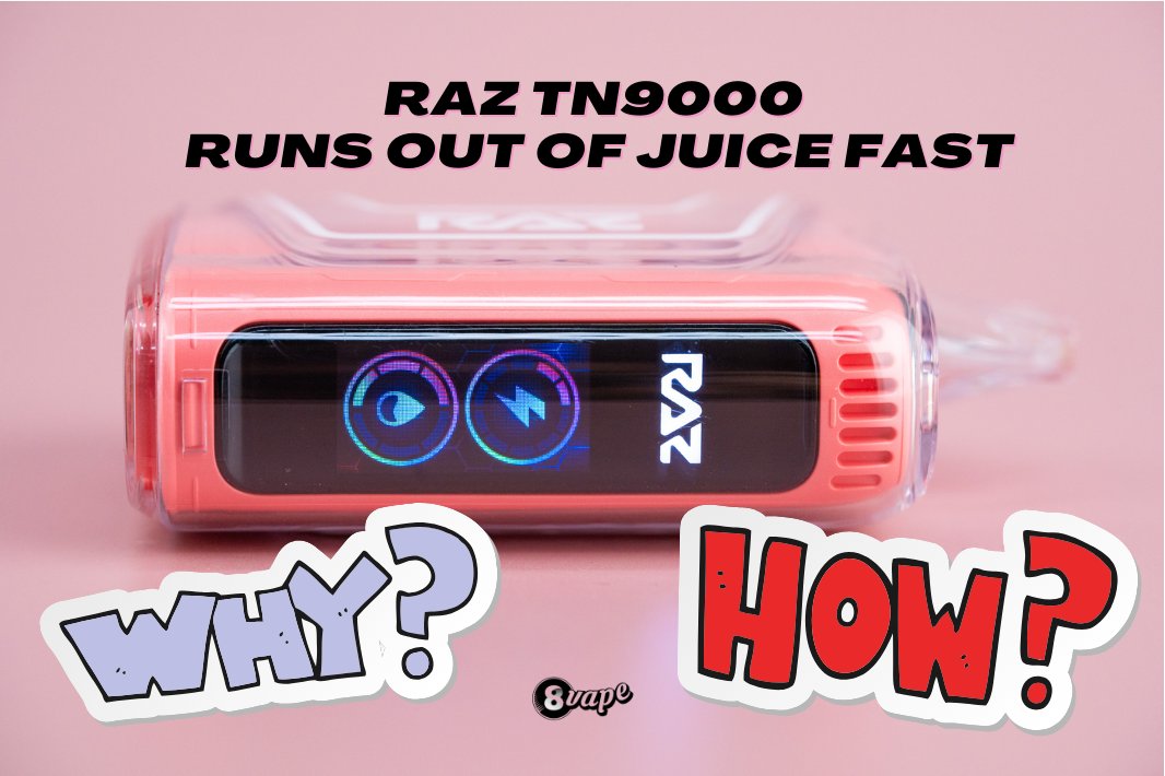 EightVape's tweet image. 🔋 Does your RAZ TN9000 run out of juice fast? 
Discover why and learn how to fix it in our latest blog article! 💡 
eightvape.com/blogs/vape-gui…
#RAZTN9000 #VapeProblems #fixed  #VapeTips #razvape #disposable #disposablevape