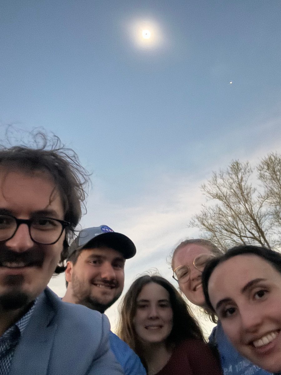 AstroMusers's tweet photo. We gathered under totality today while trying to process the amazement of having witnessed something so wonderful... https://t.co/EGObEuJeOA