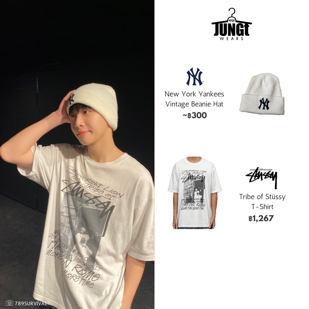 #whatJUNGtwears 🌱

{🗓️On this day in 2023} 

@Jungyippy ยามใดที่เราทุกข์... ชาไข่มุกคือพลัง🧋✨

BEANIE
New York Yankees
#newyorkyankees
~🌱~
T-SHIRT
Stüssy
#stussy

📸 789SURVIVAL

#JUNGT
#BUSbecauseofyouishine
#789SURVIVAL
#789trainee