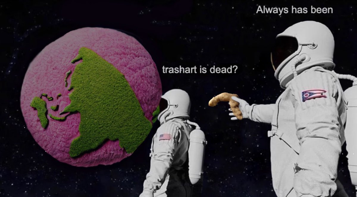 I love @xCryptochild ‘s use of the DIC*TATER gun in this classic! What a legend! Trashart is dead? #SPAM #TATER #SpamArt #TRASHART opensea.io/assets/ethereu…