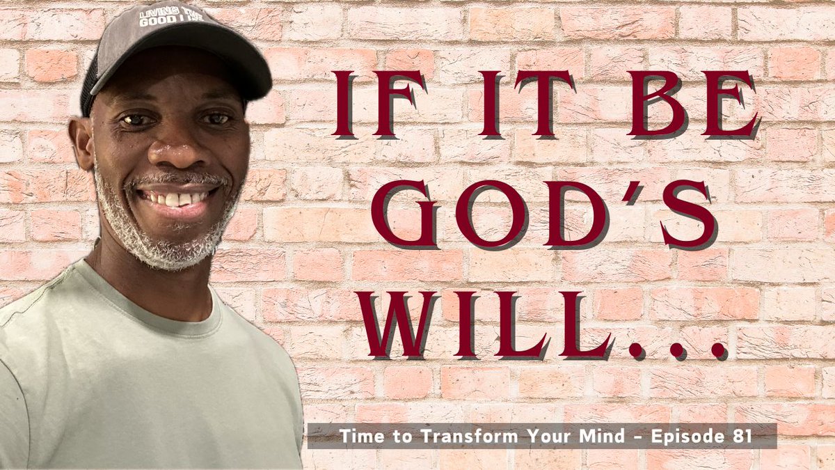 Pierre_Laguerre's tweet image. In today’s episode #81 of our 100-Day Challenge, the topic is “If It Be God's Will.”

Watch Now at timetotransformyourmind.com/ep81

#DailyMotivator #Transformation #SpiritualMentor #100DayChallenge #Episode81 #Words #SacredCows #Power #Faith #Discipleship #Kingdom #KingdomLaws