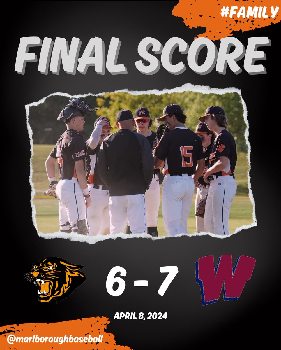 Hard extra inning loss today. Boys are back out there tomorrow. T. Moore - 9.1IP, 2H, 0ER, 4K J. Cincotta - 2.2IP, 2H, 1ER, 2K M. Benway - 3-6, 2B, 3B, 2R, RBI, SB D. Romano - 2-6, R, RBI, 2SB R. Dillon - 2-5, RBI, SF @tgsports @MetroWestSports