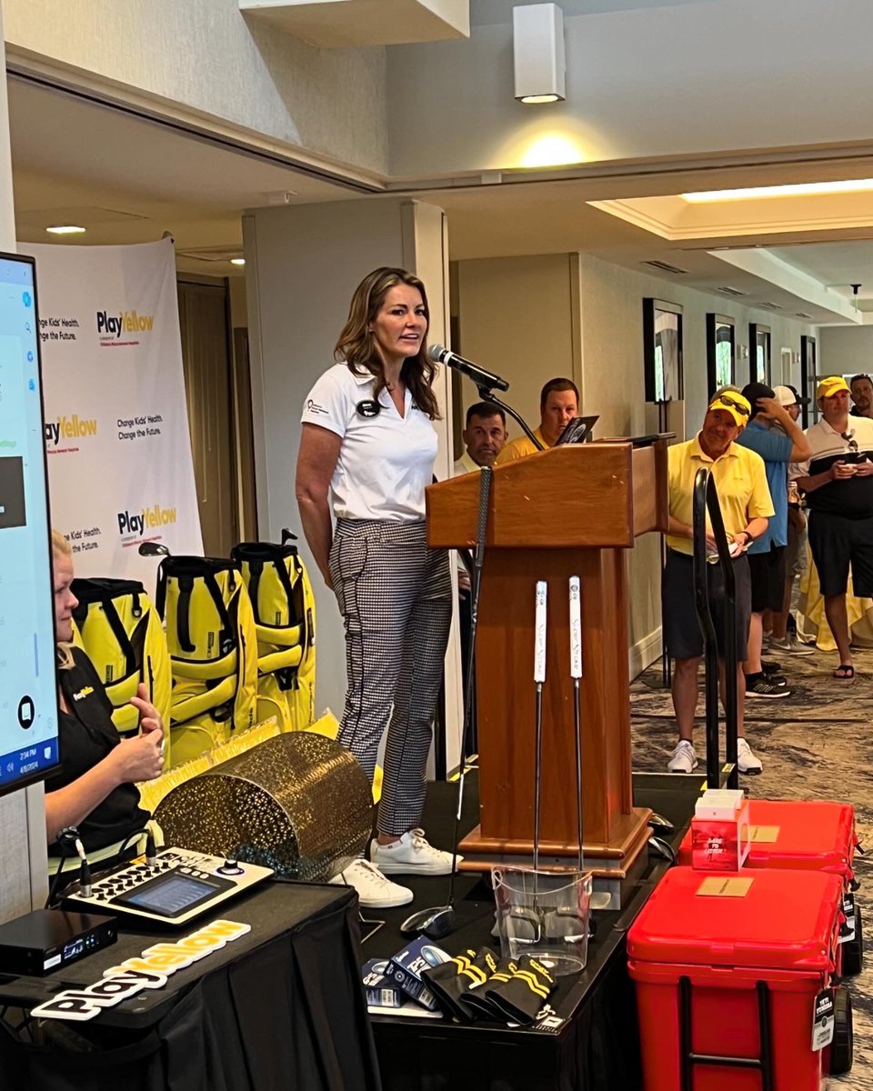 It was a perfect day for #PlayYellow at @HawksGolf at the @orlandoworldcenter raising money for @cmnhospitals especially for @aphospital !! #marriottworldwidebusinesscouncils #playyellow4kids #marriottgolf