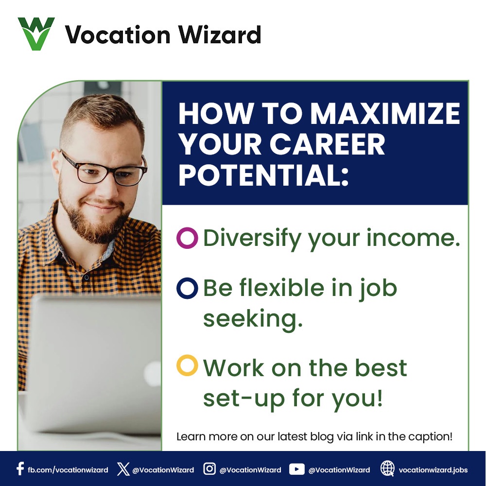 May not be for all, but it pays to maximize your full potential as an employee — don’t you agree?👨🏻‍💼 Check out our latest blog ⬇️ vocationwizard.jobs/blog-post/57/F… #TuesdayTips #JobMatters #JobOpportunities #JobSearch