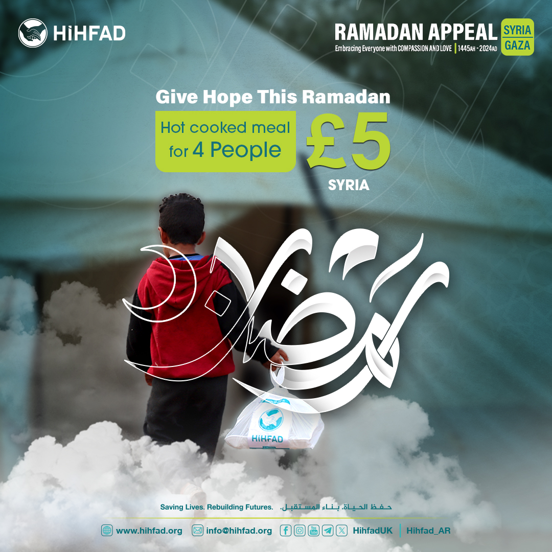 It's not too late to make a difference this Ramadan, let us extend our hands in generosity and love, sharing the blessings bestowed upon us with those who yearn for a flicker of light in their lives. Give today: hihfad.enthuse.com/cf/ramadan-app…
