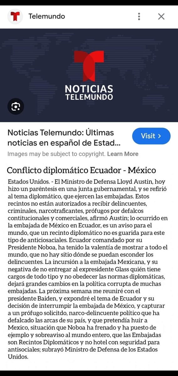 carguellosr's tweet photo. Esto es poner las cosas en claro por parte de EEUU ; las embajadas no pueden ser guarida de pillos https://t.co/lKZF0RliZ7