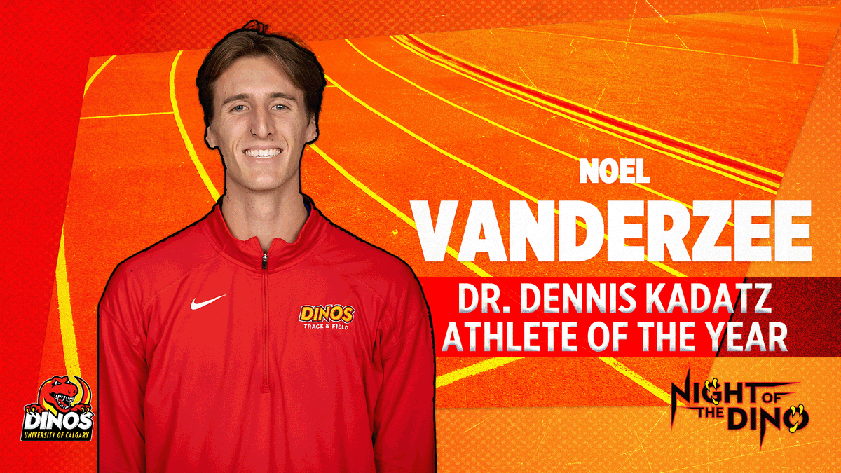 Congratulations to @DinosTFXC's Noel Vanderzee, your 2023-24 Dr. Dennis Kadatz Male Athlete of the Year! #GoDinos #NOTD