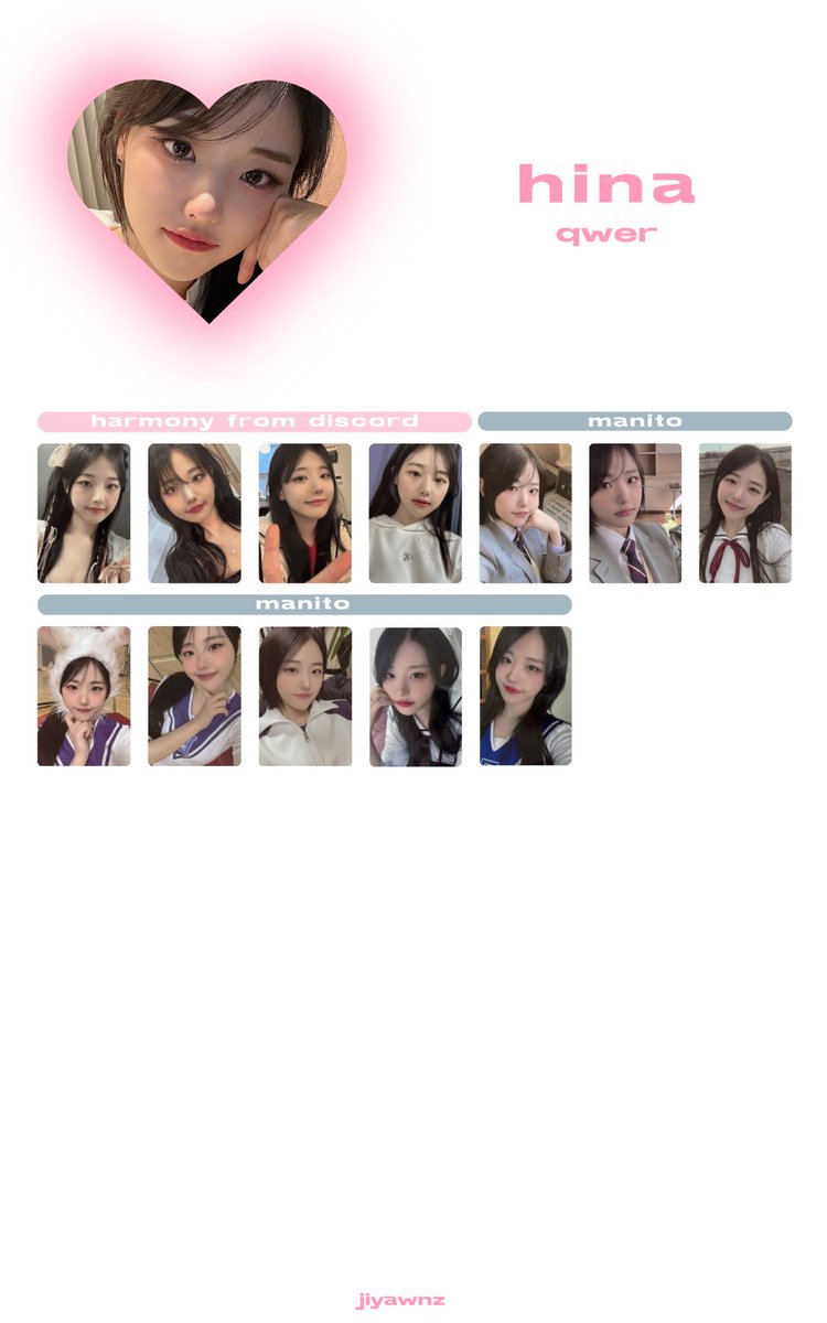 takayams's tweet photo. idk if anyone needs them but I made qwer photocard templates with their selfie pcs !!

#qwer #photocardtemplate pc photocard qwer Kpop collect trade sale hina magenta siyeon chodan https://t.co/5VlbWws5uD