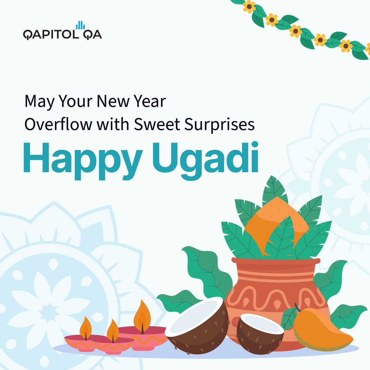 Sending warm wishes for a sweet and joyful Ugadi celebration! May this new year be filled with blessings, prosperity, and delightful moments shared with loved ones. Happy Ugadi!

#HappyUgadi #happyugadi2024