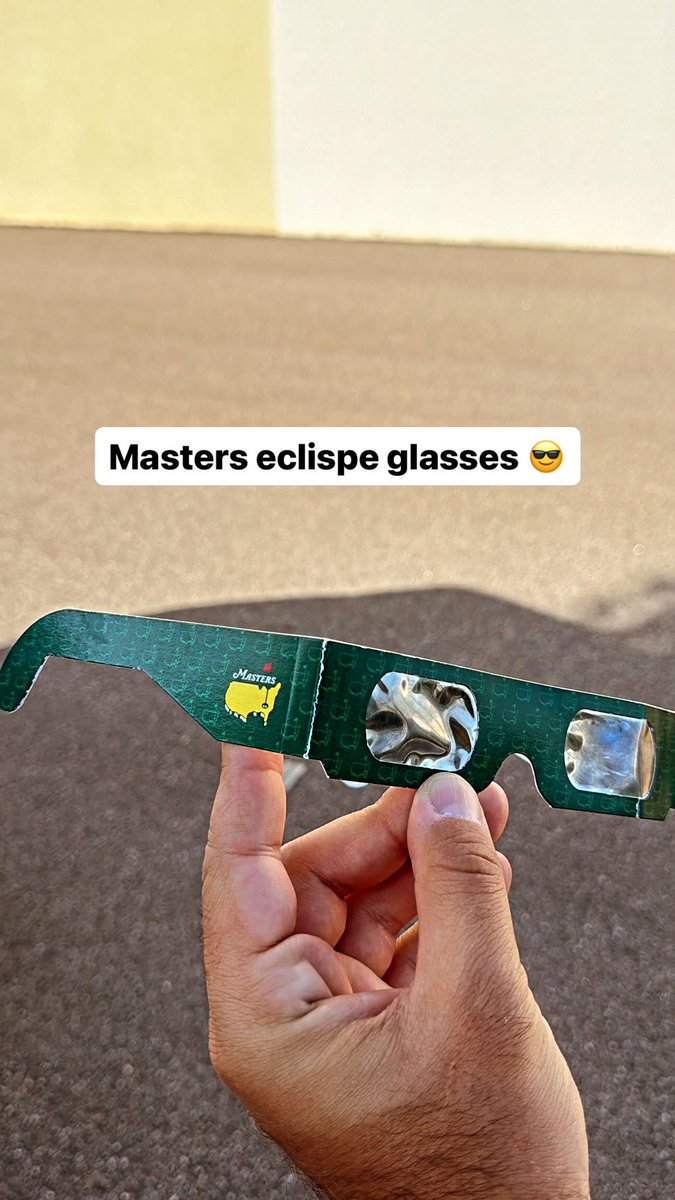 Got to experience the eclipse while <a href="/TheMasters/">The Masters</a> - epic in so many ways!