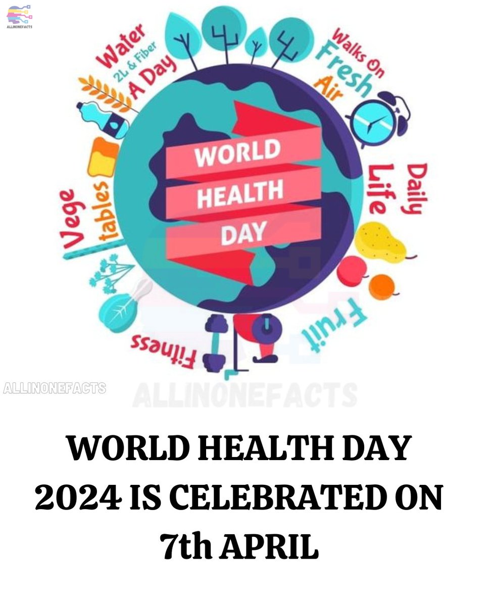 World Health Day is a global health awareness day celebrated every year on 7 April, under the sponsorship of the World Health Organization, as well as other related organizations. In 1948, the WHO held the First World Health Assembly. #WorldHealthDay2024 #happyworld