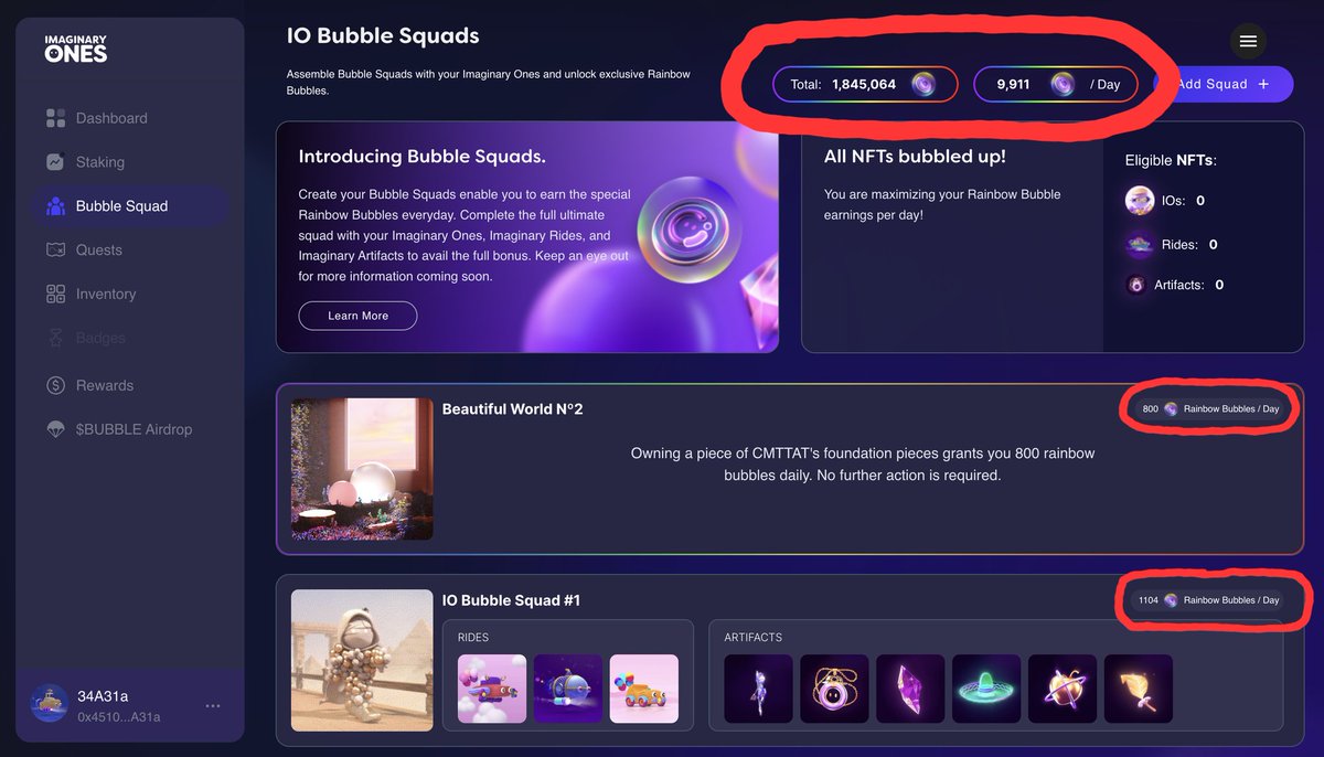 LiL_SpAcEd_OuT's tweet photo. How are you participating in @Imaginary_Ones & $BUBBLE? ๐ซง
1๏ธโฃ - #RainbowBubbles?
2๏ธโฃ - $BUBBLE Points?
3๏ธโฃ - Social Points?
4๏ธโฃ - Asset Collector?
5๏ธโฃ - All of the above?
๐ Show me how many points youre racking!
OR
๐ Show me you favourite/rarest IO!
Are you a real player? ๐ค๐ธ https://t.co/IU0XGvhhX4