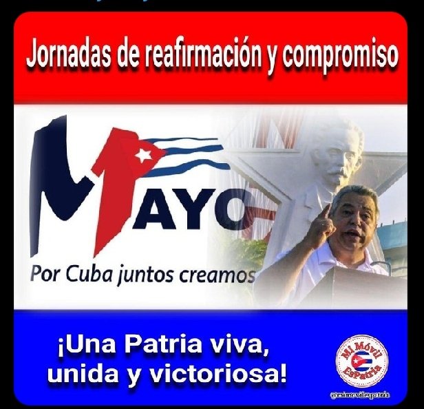Como lema central: 
❗Por Cuba Juntos Creamos❗, arranca la fiesta en toda la nación en saludo al 1ro de Mayo.
#Cuba
#UnidosVenceremos 
#UnidosXCuba 
#UnidosSomosGigantes