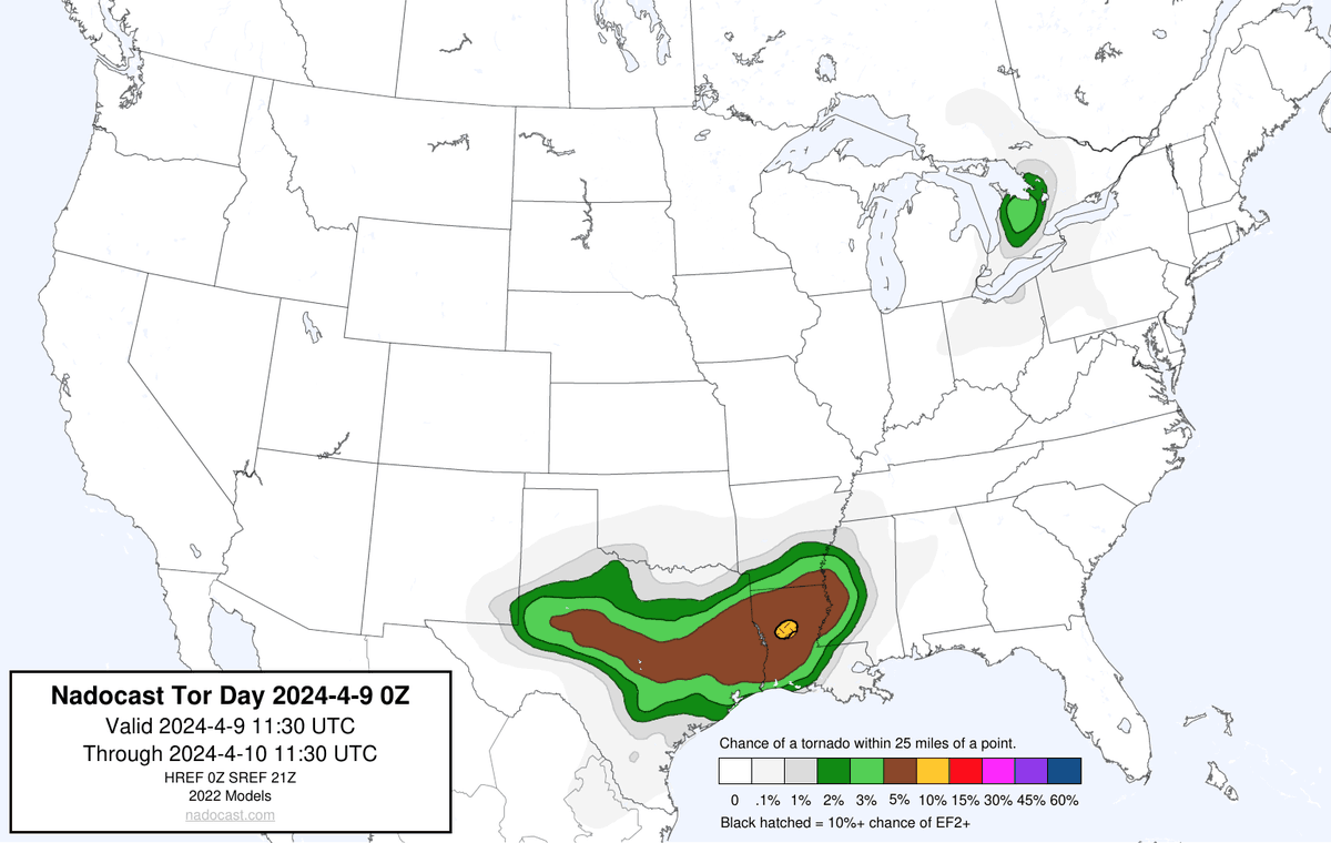 0Z Day Tornado Forecast (New New 2022 Models)