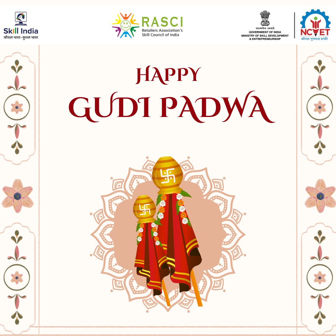 On the auspicious occasion of Gudi Padwa, Team RASCI wishes you luck, good health and happiness!

Happy Gudi Padwa!

#gudipadwa #festival #indianfestival #Retailskilling #Retail