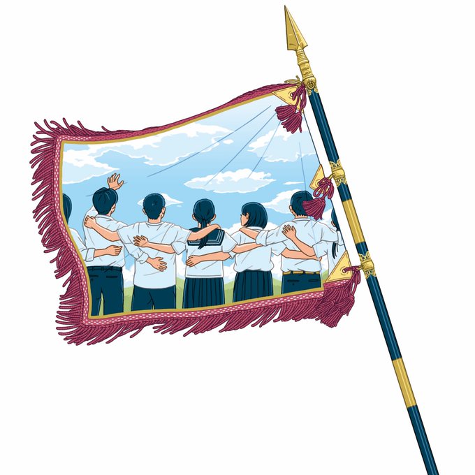 「flag short sleeves」 illustration images(Latest)