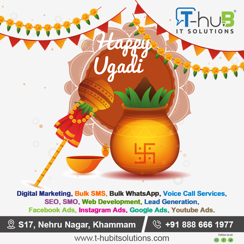 ThubitSolutions's tweet image. ✨ Let&apos;s welcome this Ugadi with a renewed sense of hope and positivity. May it bring you and your loved ones abundant blessings and prosperity.

#Ugadi #HappyUgadi #NewYear #ThubITSolutions #Khammam #Festival #Celebration #Prosperity #Joy #Tradition #Culture #NewBeginnings