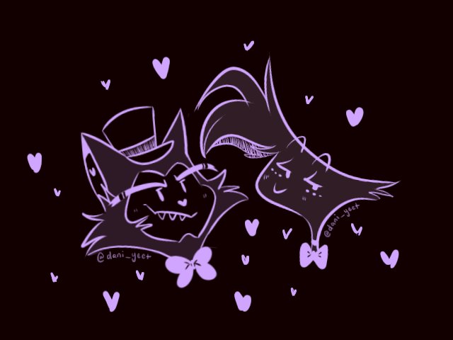decided to give my chalkboard doodle prof pic a lil update!! 😈💜🕷🐈‍⬛️
