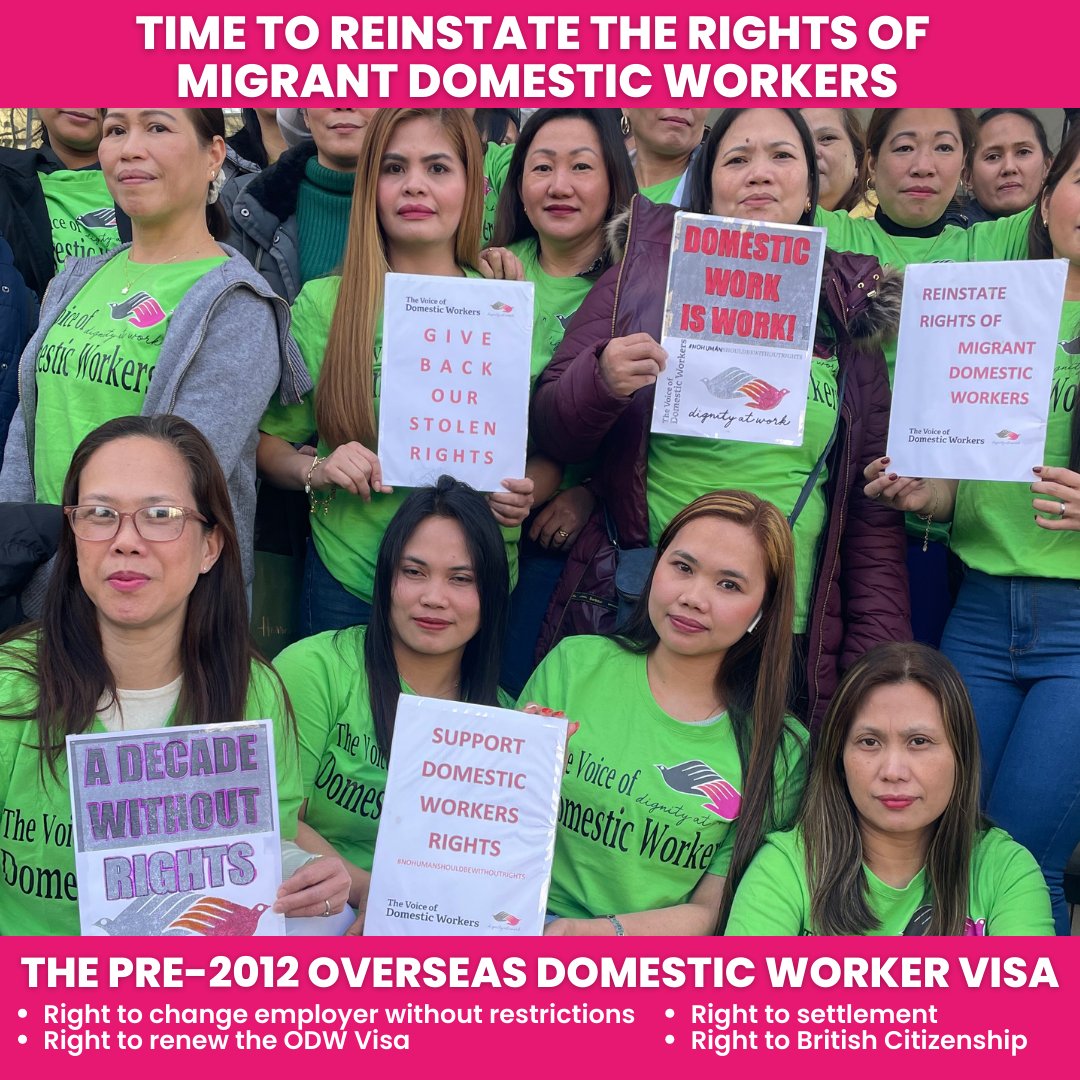 'Pre-2012, renewing the ODW visa provided stability for UK migrant domestic workers, fostering trust and respect between workers and employers.' #vodw @thevoiceofdws